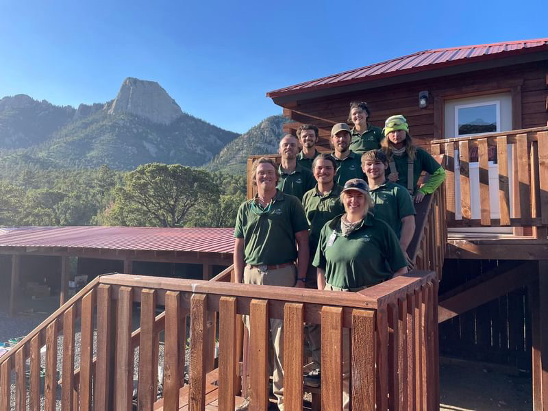 2024 OATC Foremen at the Tooth Ridge Stockade. Photo by Ben Deveau