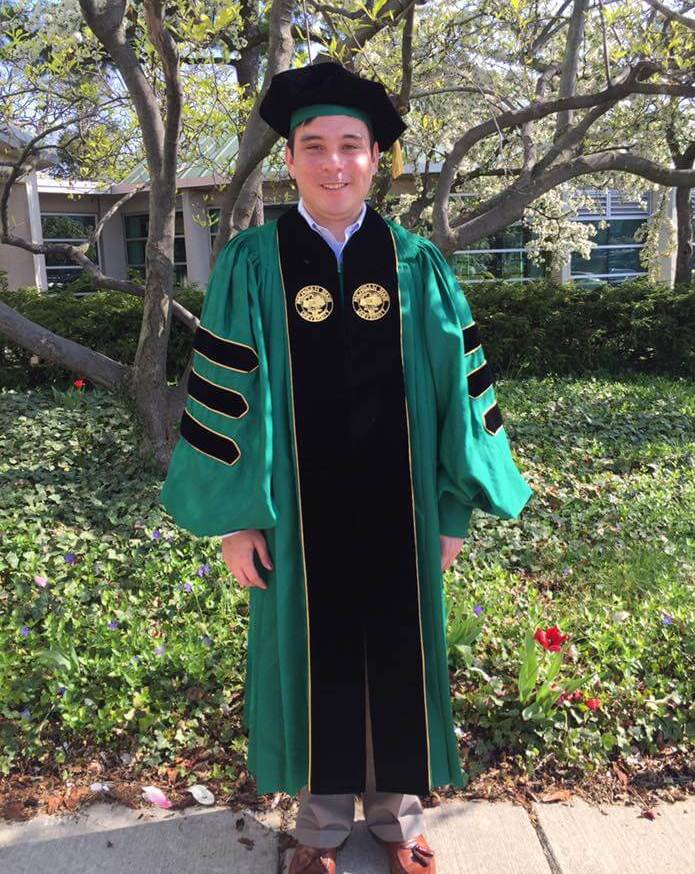 Dr. Nguyen in academic regalia