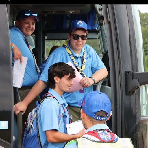 Operation Arrow members assisting with check-in at the Summit Bechtel Scout Reservation.