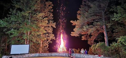 Fellowship activities and a bonfire at Section G1’s conclave.