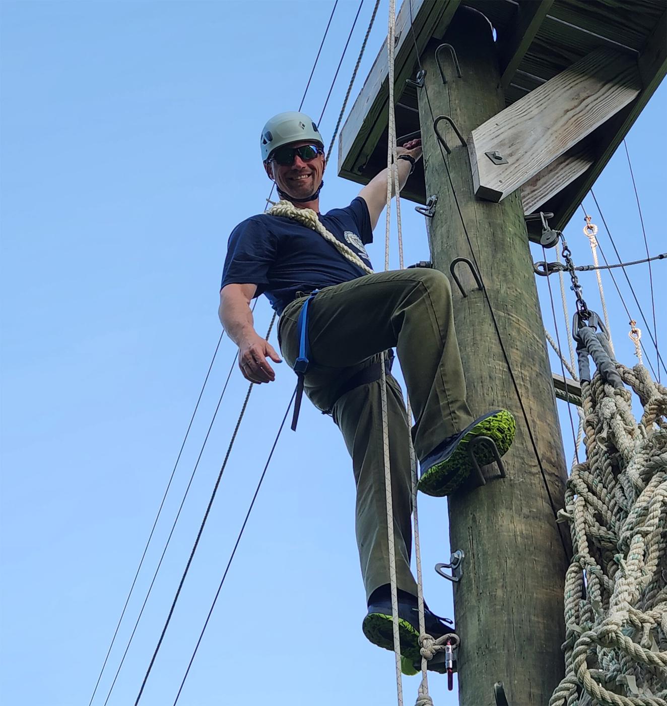 Eugene is an avid climber, COPE & Climbing Level 2 Instructor and loves high COPE courses. COPE/Climbing is just one of many hobbies and interests that Scouting has cultivated.