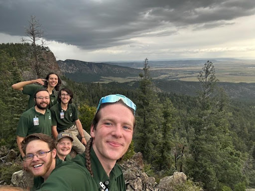 6 Philmont staff members taking selfie