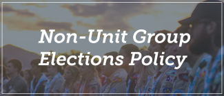 Non-Unit Group Elections Policy