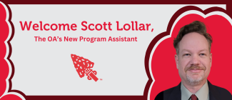 Welcome Scott Lollar, the OA's New Program Assistant