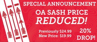 Order of the Arrow Sash Prices Reduced Article Header